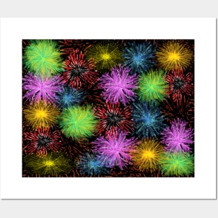 Festive Fireworks Posters and Art